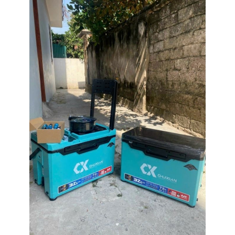 Thùng câu đài Chuxian 32l màu xanh ngọc chính hãng 2023