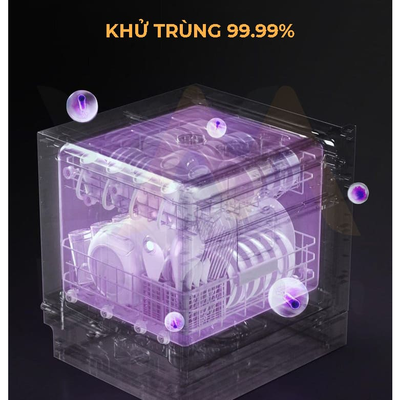 Máy Rửa Chén Bát Xiaomi 12 Bộ Mijia S1 – Làm Sạch Nhanh, Khử Trùng 99,9%, Cảm Biến Thông Minh - Bảo Hành 12 T