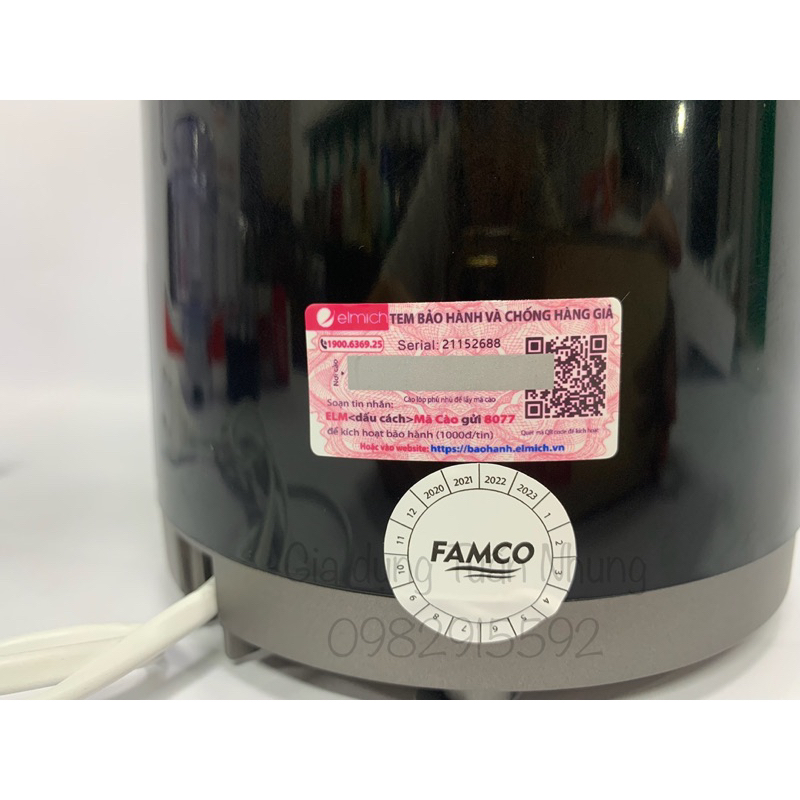 Máy xay sinh tố FAMCO 9801FC, dung tích 1500ml, công suất 300W