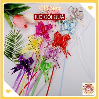 Nơ rút gói quà set 10 cái bản 1,2cm 1,4cm 1,7cm phụ kiện trang trí quà