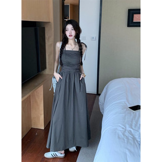 (R4009) váy hai dây xếp ly trên size S M L (kèm ảnh video )