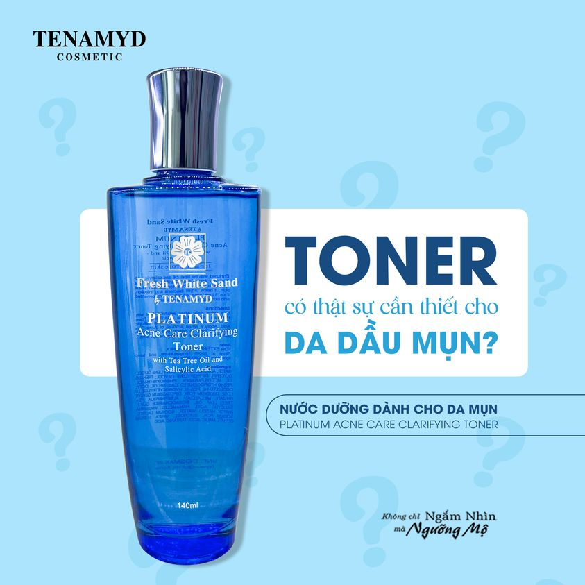 Nước dưỡng dành cho da mụn Tenamyd Platinum Acne Care Clarifying Toner