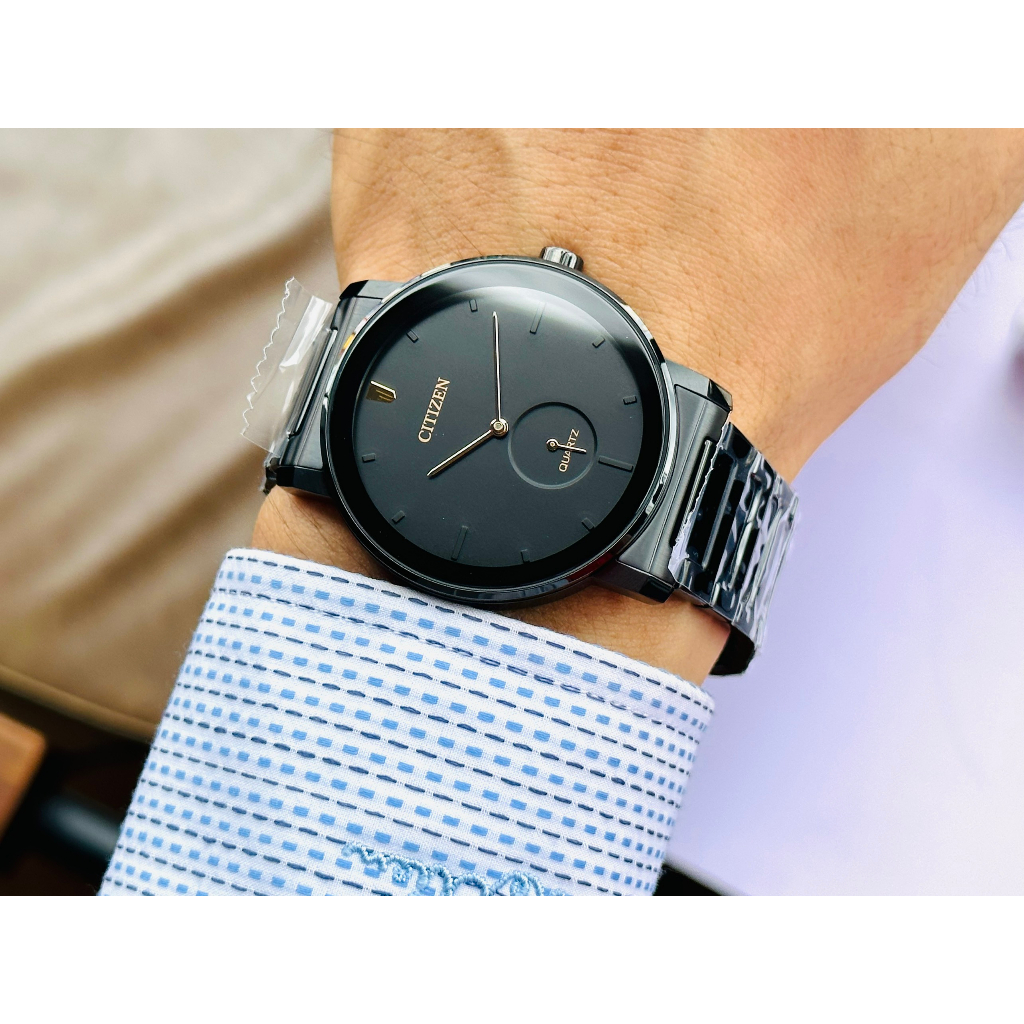 Đồng hồ đôi nam nữ dây thép Citizen BE9187 53E và EQ9065-50E