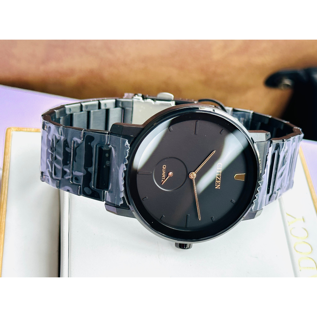 Đồng hồ đôi nam nữ dây thép Citizen BE9187 53E và EQ9065-50E