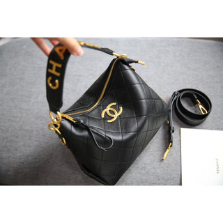 Túi quai Cha.nel logo 26cm chất da bò mềm fullbox
