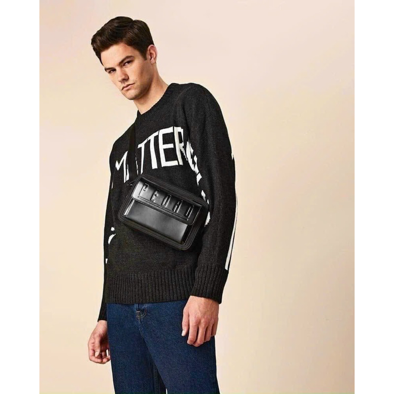 Túi chéo nam pedro da thật