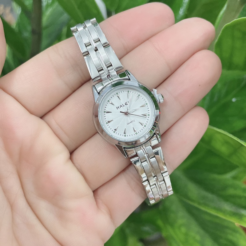 Đồng hồ nữ chống nước thép không gỉ size 24mm mini hale 348cho tay bé xinh