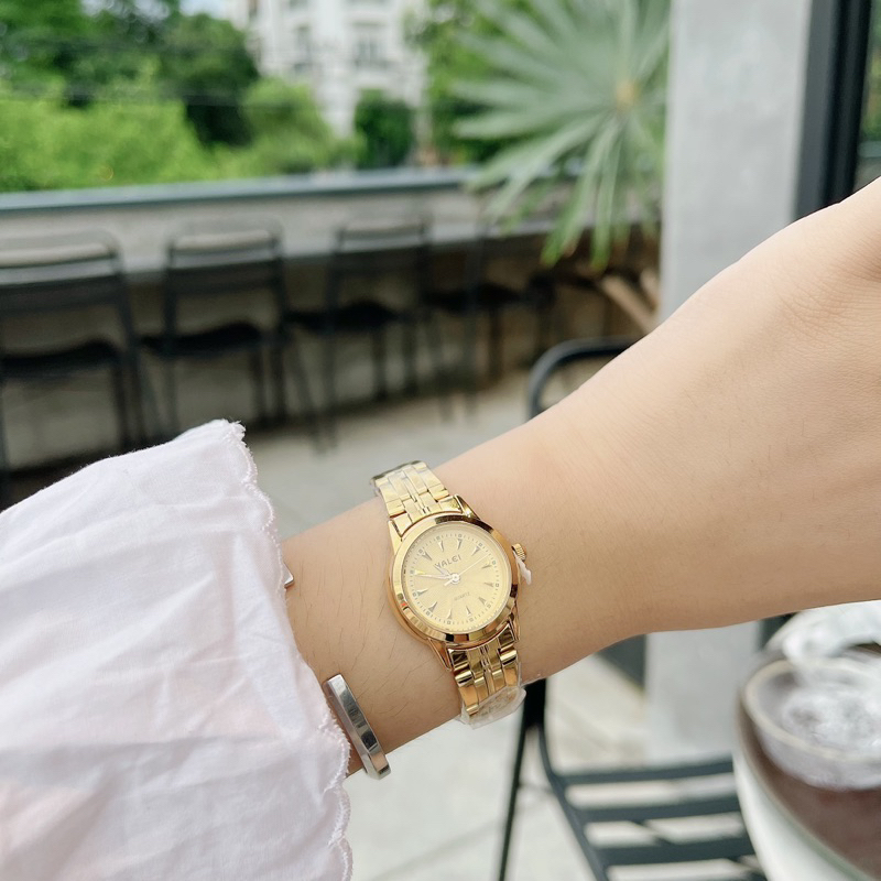 Đồng hồ nữ chống nước thép không gỉ size 24mm mini hale 348cho tay bé xinh