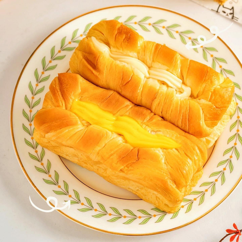 🧀Bánh mì hoa cúc Đài Loan sốt kem phô mai và kem sữa 🧀 Bữa sáng tiện lợi dành cho trẻ nhỏ và gia đình