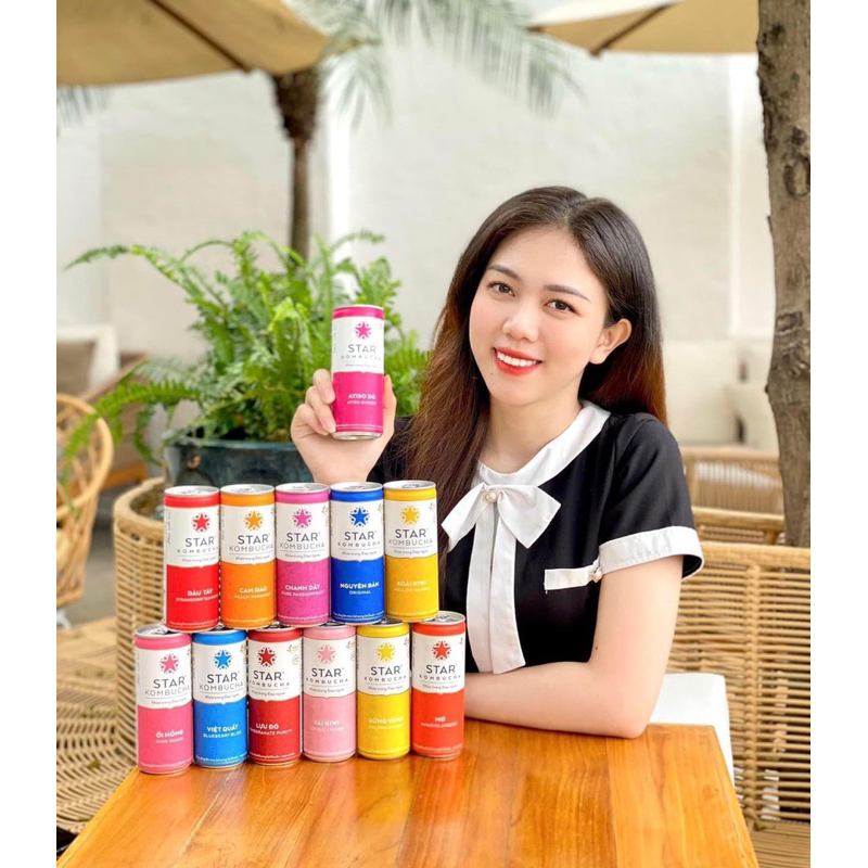 KOMBUCHA MIX VỊ 12 LON DATE MỚI 2025