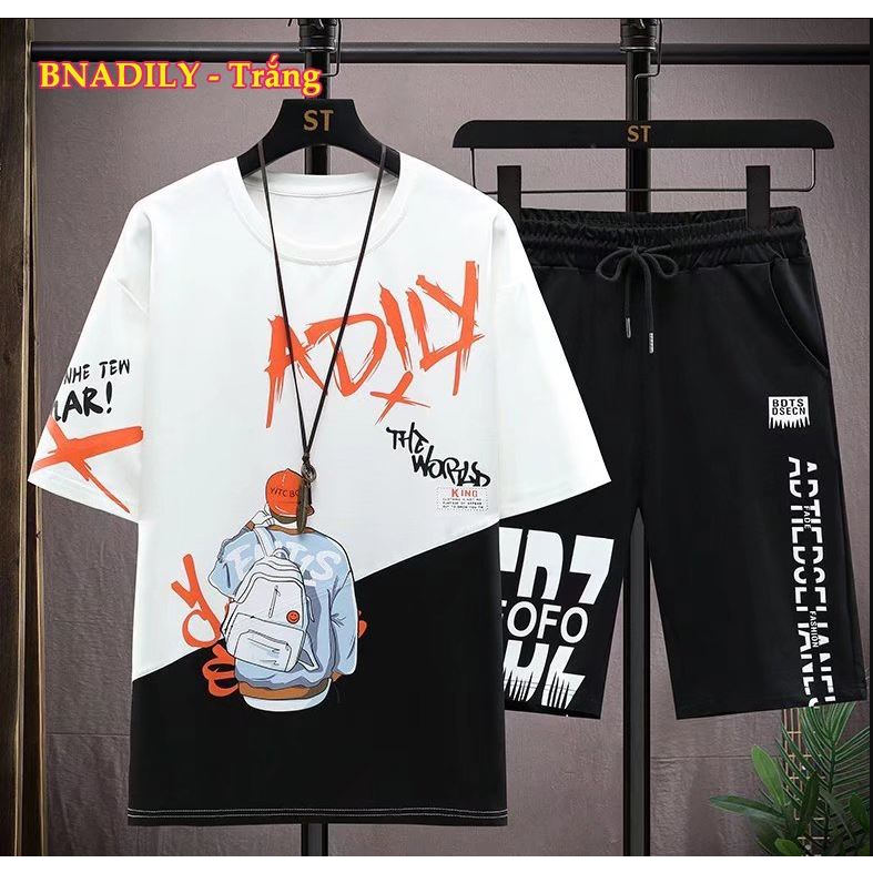 Bộ nam hè sét đồ bộ nam thể thao trẻ trung năng động HDFASHION chất vải cotton cao cấp dày dặn bao giặt máy -mã adly