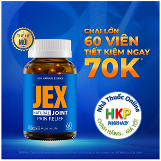 Combo 2 hộp JEX 60 Viên giảm đau, bảo vệ xương khớp tặng 1 hộp 15 viên