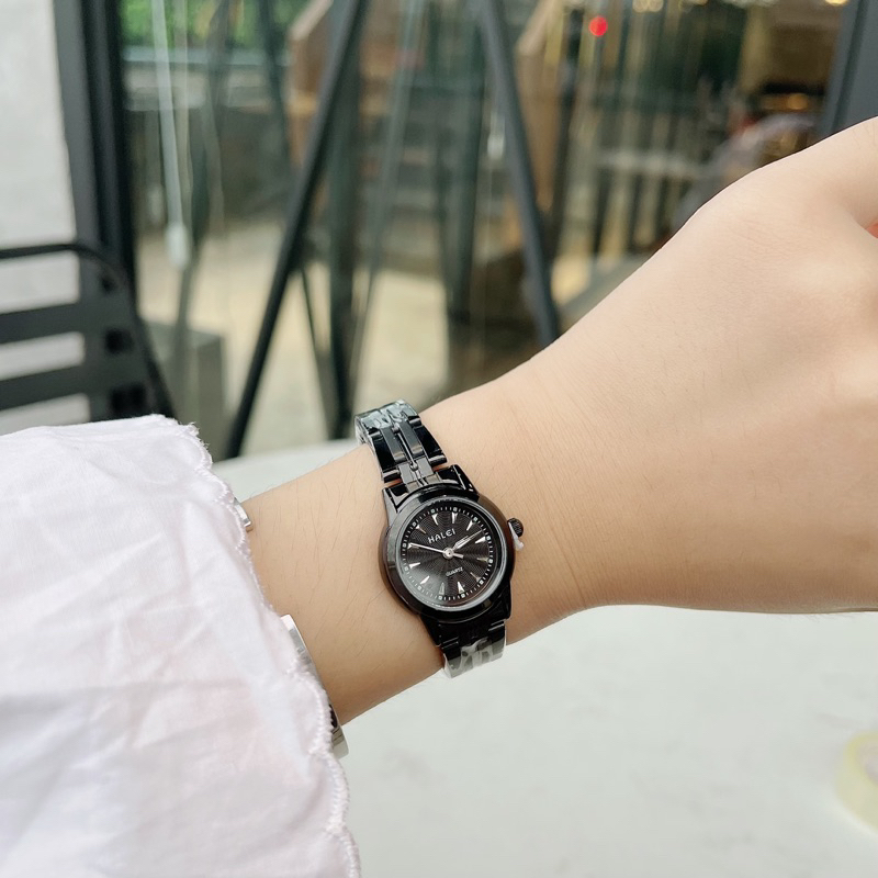 Đồng hồ nữ chống nước thép không gỉ size 24mm mini hale 348cho tay bé xinh