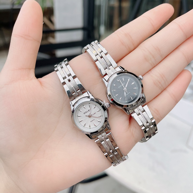 Đồng hồ nữ chống nước thép không gỉ size 24mm mini hale 348cho tay bé xinh