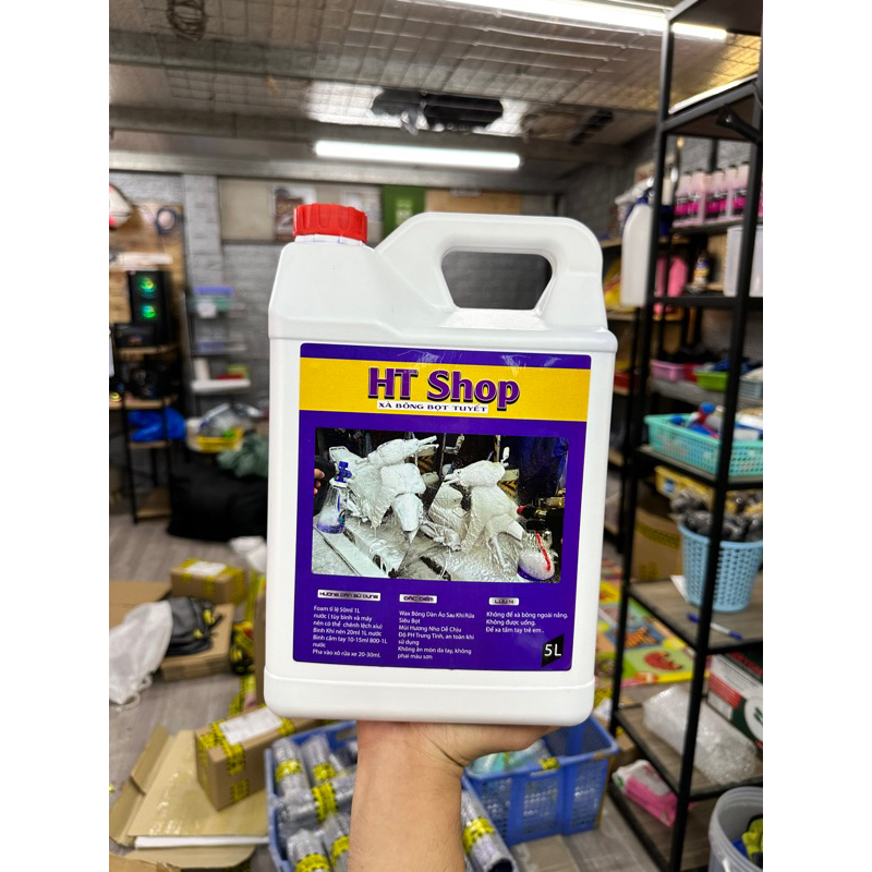Xà Bông Bọt Tuyết HTShop Siêu Đậm Đặc 5L ( có chạm )
