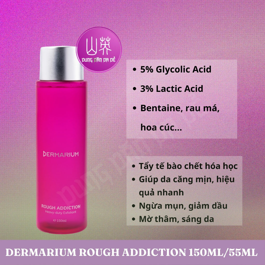 [Dermarium ] Rough Addiction Toner Acid Làm Sạch 8% Glycolic & Lactic Acid