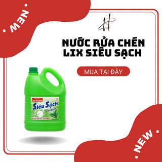 Nước rửa chén lix siêu sạch hương trà xanh 3,6kg