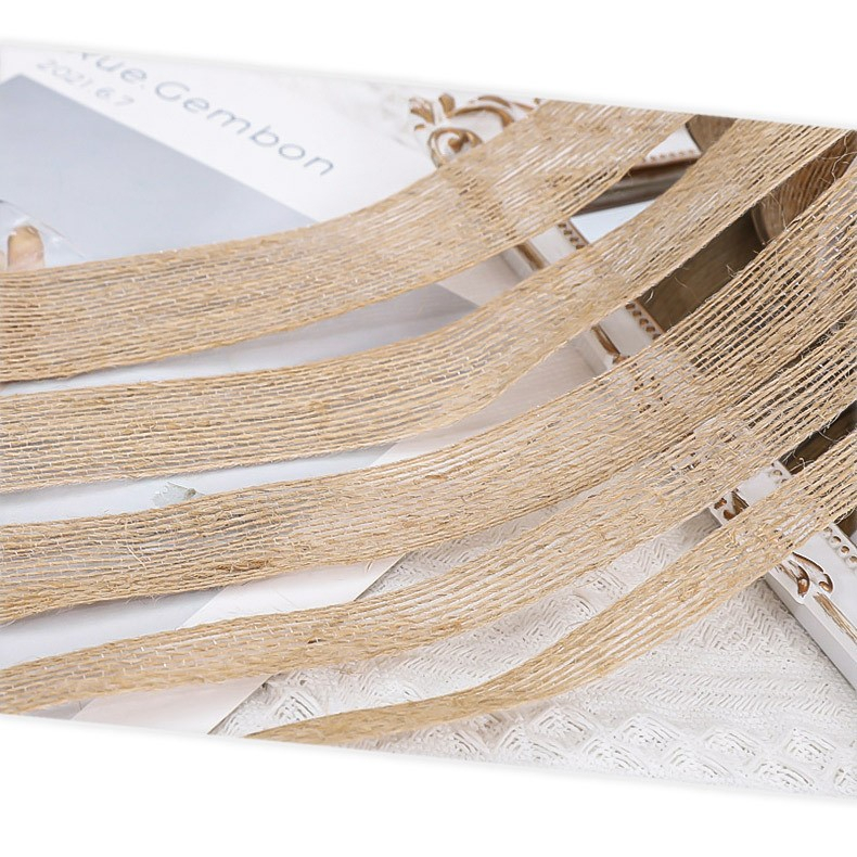 Dây ruy băng, dây thừng, dây gai bản 1,5 cm 2,5 cm, phong cách vintage trang trí bó hoa, hộp quà tặng, lọ hoa