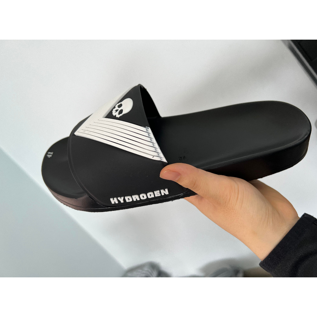 Dép lê quai ngang nam, nữ, dép HYDRO họa tiết đầu lâu, ngôi sao cá tính