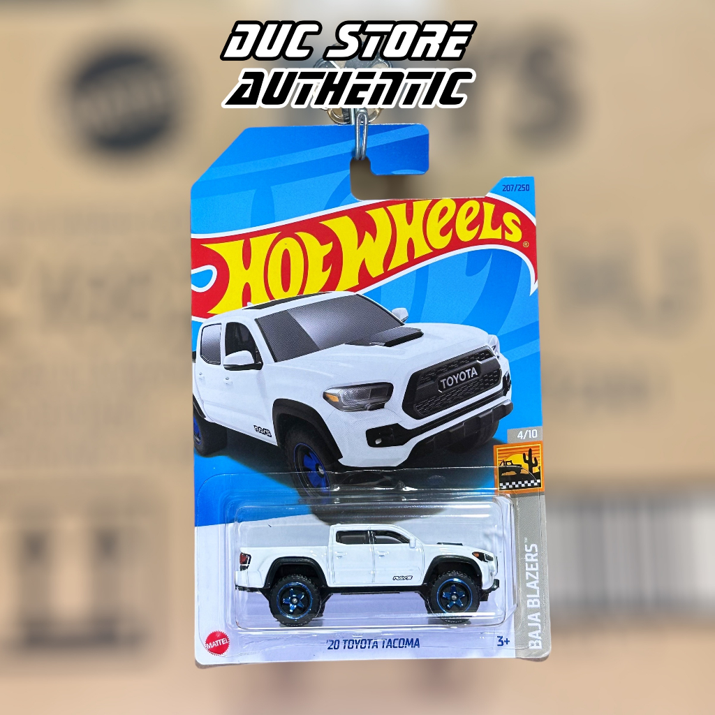 Ducstore.vn Xe mô hình HKG75 Hot Wheels 20 Toyota Tacoma - Super White