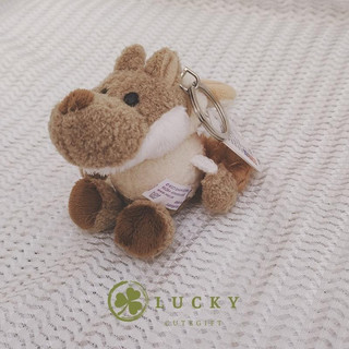 Móc khóa gấu bông, móc khóa dễ thương, móc khóa treo cặp hình con sói, móc khóa Lucky thú nhồi bông