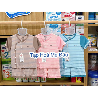 (Xả Kho) Bộ cộc tay cài lệch - ba lỗ Avaler petit, sợi tre đủ size