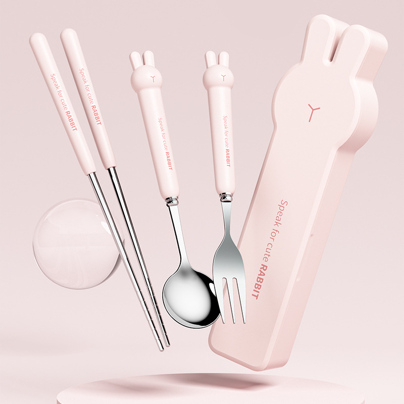 Hộp đũa thìa mini, bộ set đựng đũa muỗng cá nhân cute có nắp đậy văn phòng dễ thương inox 304 SUZUKO BAGS TM10