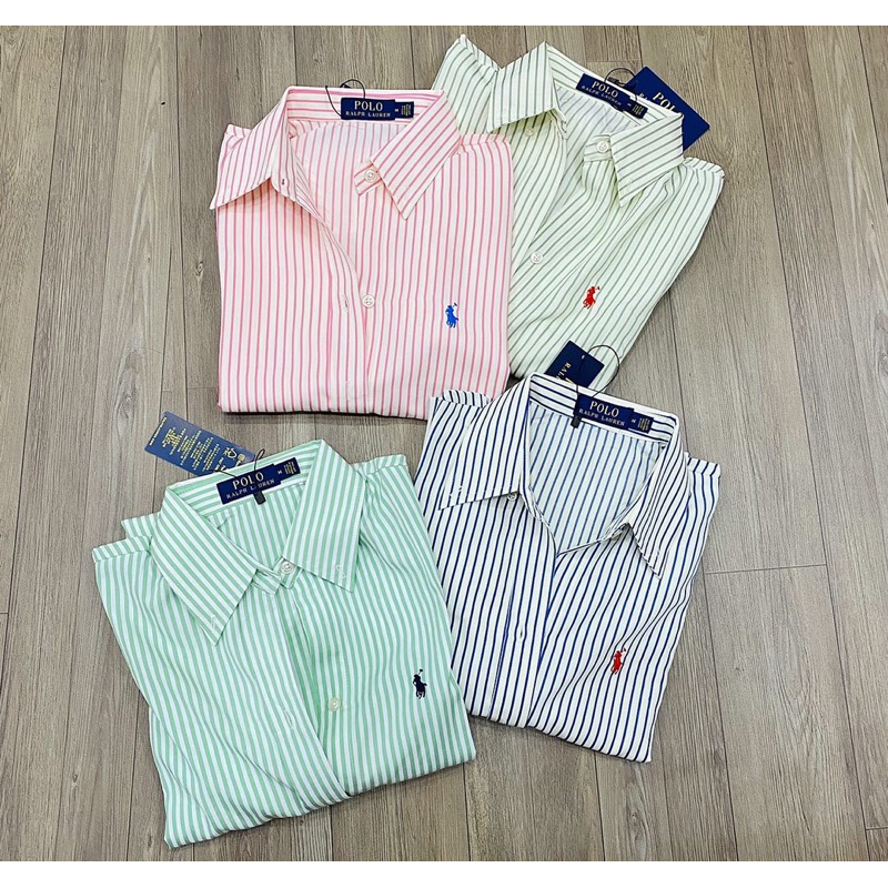 Sơmi thêu polo tay dài  -