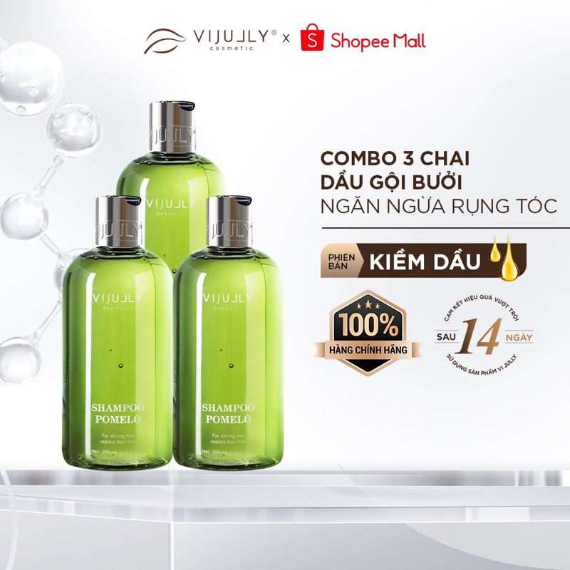 [COMBO 3 SP] DẦU GỘI BƯỞI NGĂN RỤNG TÓC VIJULLY COSMETIC