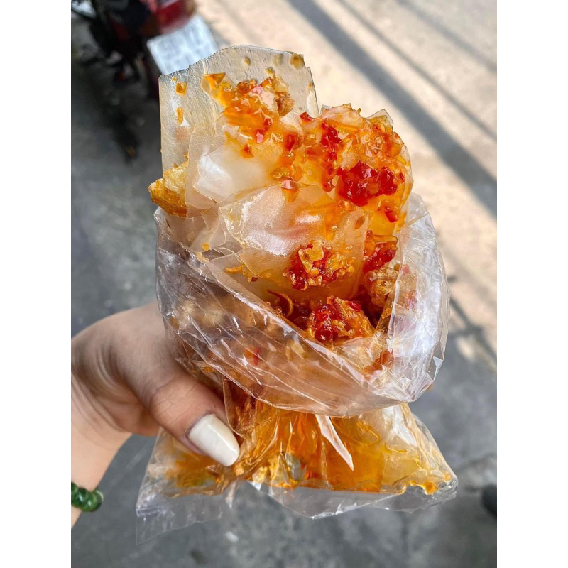 Lẻ Bánh Tráng Bơ Muối, Sa Tế Tỏi Và Sa Tế Ớt - Bánh Tráng Phơi Sương Sa Tế Tóp Mỡ