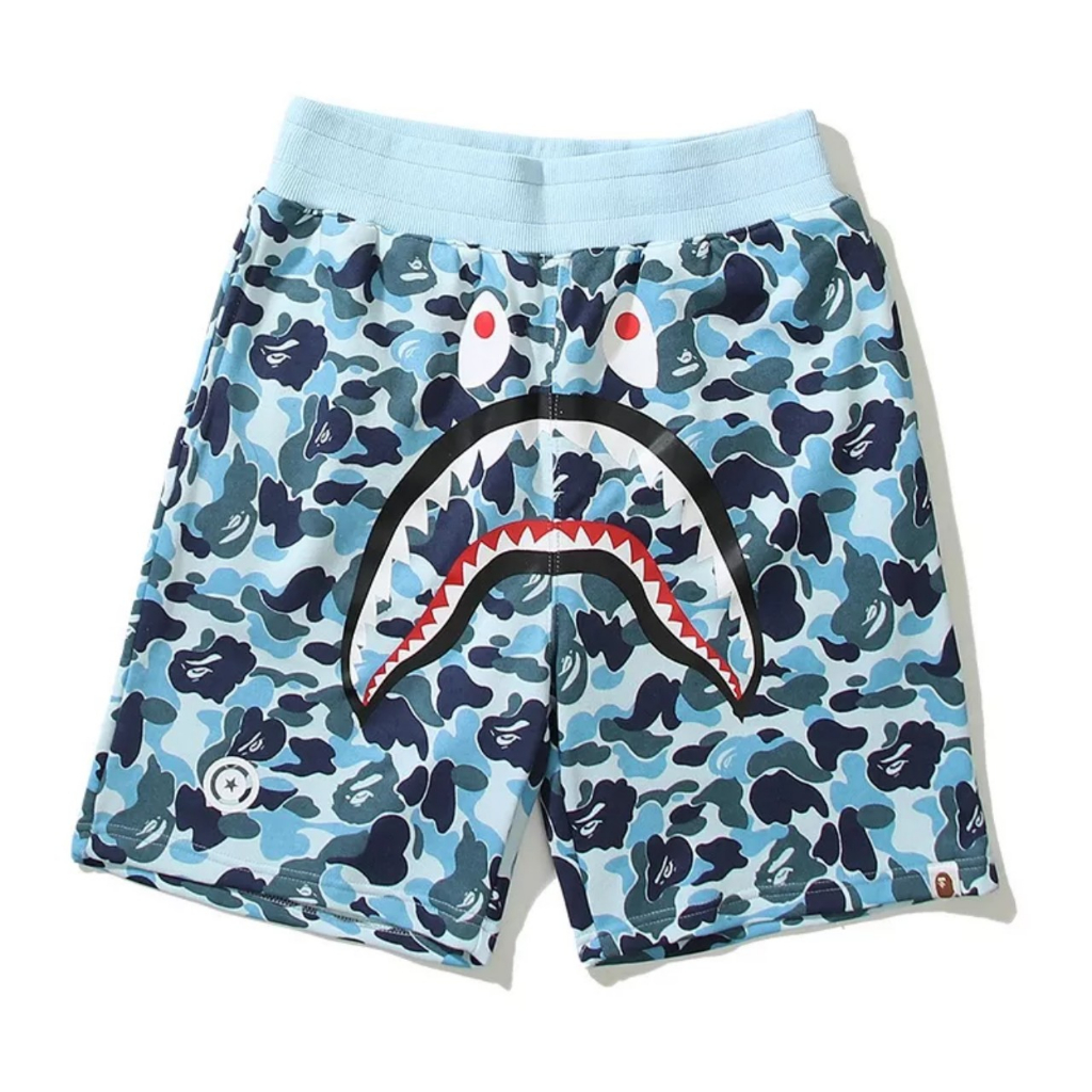 Short Bape Shark Galaxy SS22, Quần Đùi Bape Cá Ngáo, Quần Ngố Bape Cá mập chất liệu Cotton