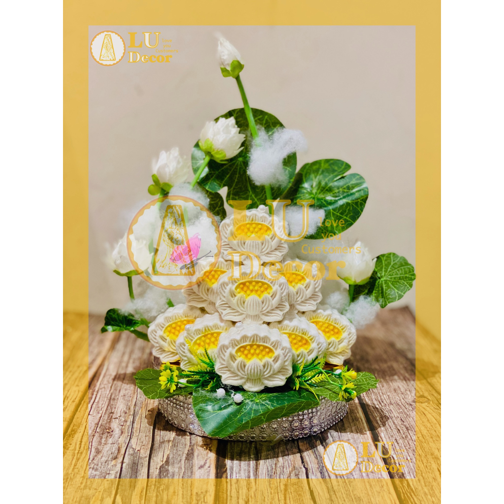 Khay oản sen 9 dâng Phật | LU