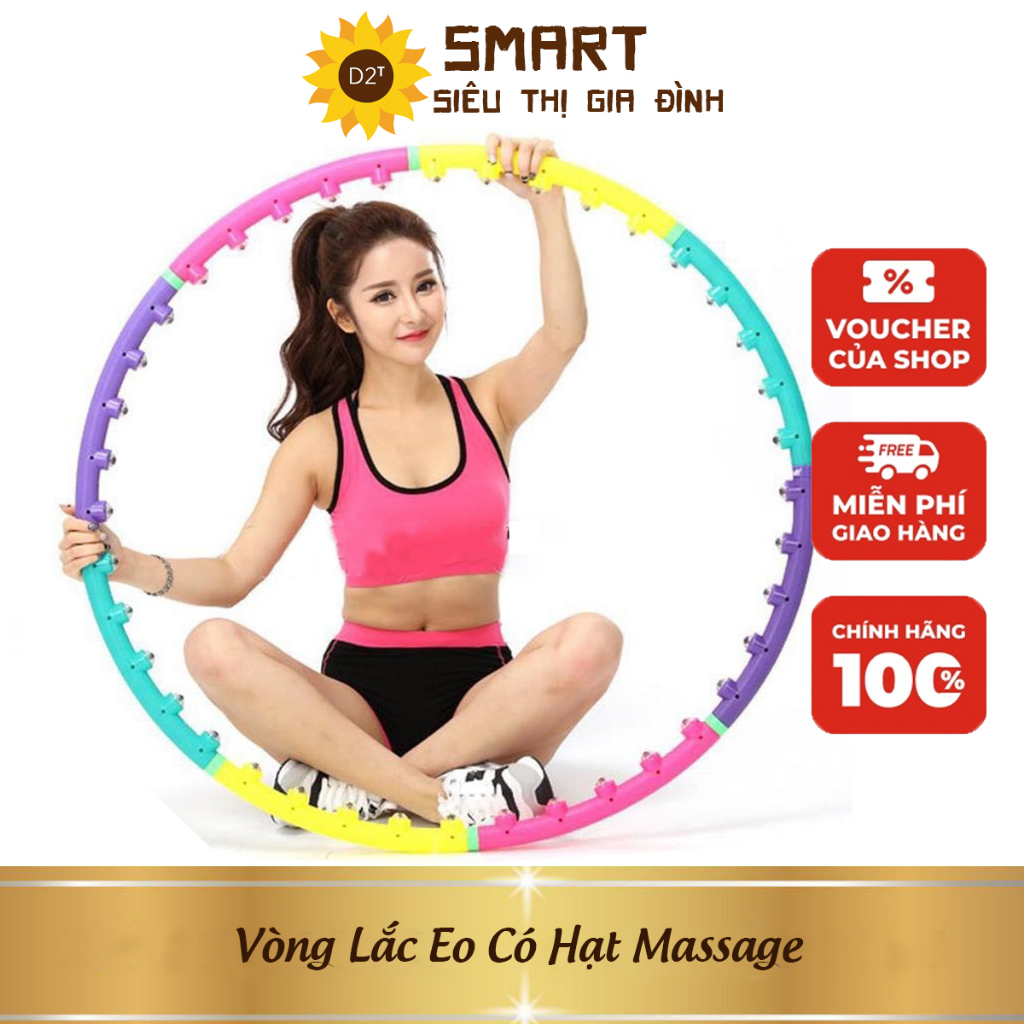 Vòng Lắc Eo Có Hạt Massage, Vòng Lắc Bụng Giảm Mỡ An Toàn Hiệu Quả