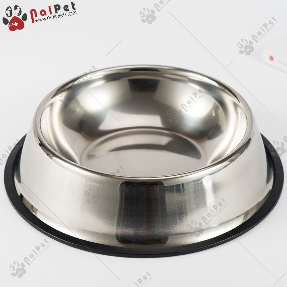 Bát Ăn Uống Inox Trắng Họa Tiết Bàn Chân Thú BIN001