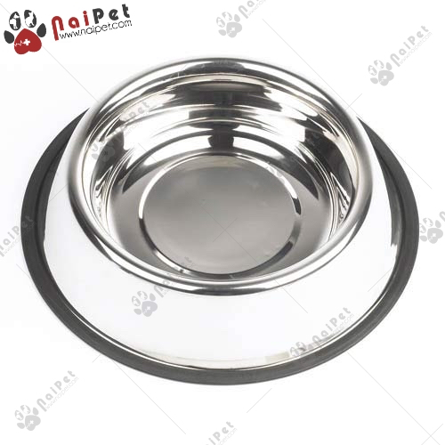 Bát Ăn Uống Inox Trắng Họa Tiết Bàn Chân Thú BIN001