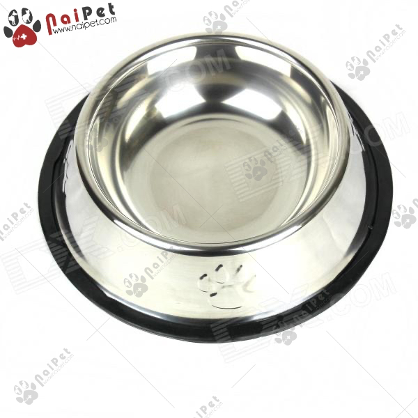 Bát Ăn Uống Inox Trắng Họa Tiết Bàn Chân Thú BIN001