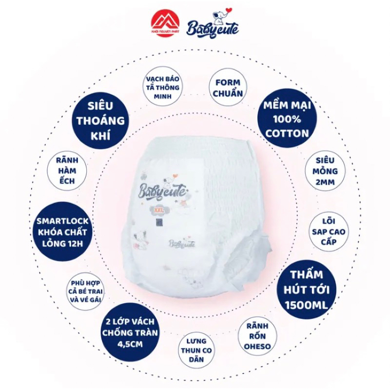 Bỉm Baby Cute đủ size NB/S/M/L/XL/XXL
