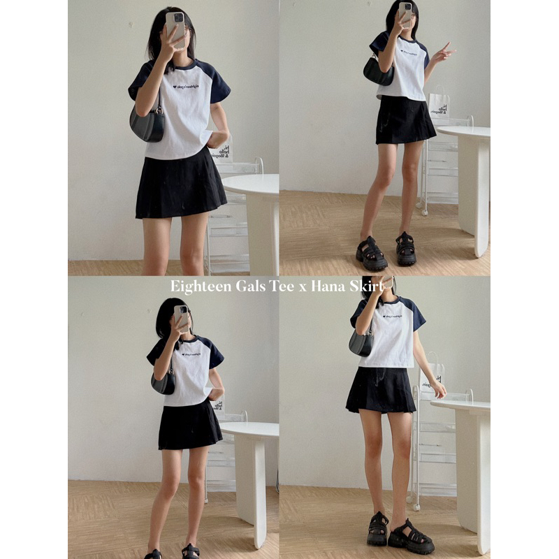 Eighteen Gals Raglan Tee ✿ 𝐁𝐲 𝐄𝐢𝐠𝐡𝐭𝐞𝐞𝐧 𝐀𝐠𝐚𝐢𝐧