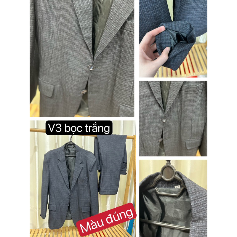 Bộ vest sui, trung niên 2 nút hàng thanh lí nhiều size