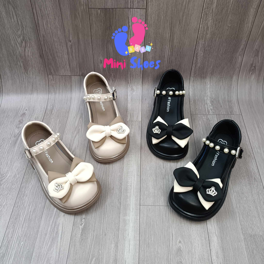 Giày búp bê bé gái, giày búp bê cho bé gái họa tiết nơ da lì êm chân có hộp mẫu mới 691 2023