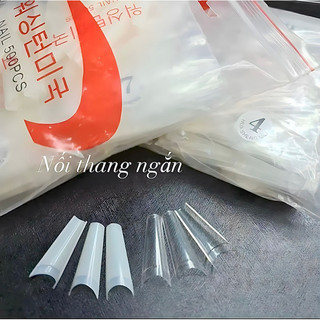 Móng tip nối form thang sét 500móng chuẩn form không cần dũa