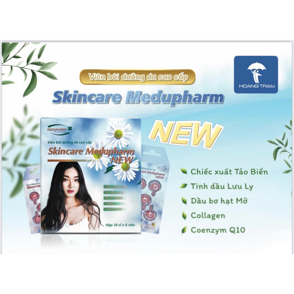 Viên bôi dưỡng da cao cấp Skincare Medupharm vỉ 5 viên