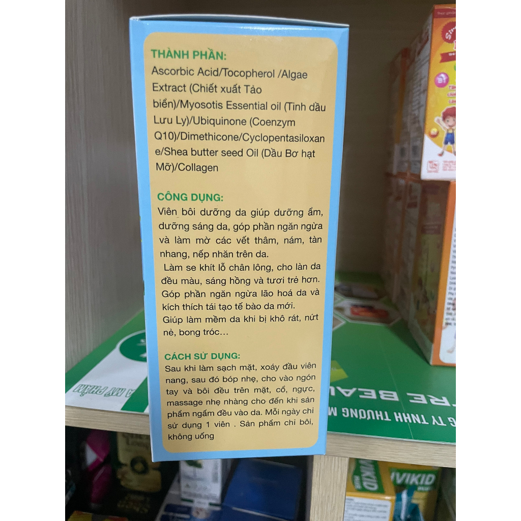 Viên bôi dưỡng da cao cấp Skincare Medupharm vỉ 5 viên