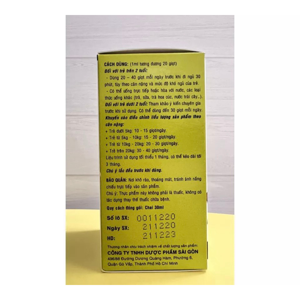 Siro ĐÔRÊMI Hỗ trợ bé giúp ngủ ngon và sâu giấc.