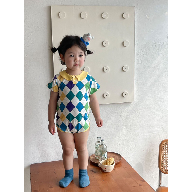 Bộ bodysuit cho bé sơ sinh, body tay ngắn đồ bộ liền thân dành cho bé gái hoạ tiết cute