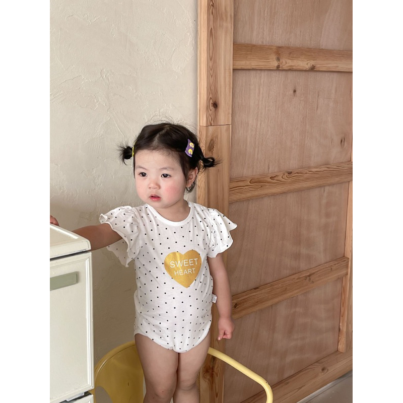 Bộ bodysuit cho bé sơ sinh, body tay ngắn đồ bộ liền thân dành cho bé gái hoạ tiết cute