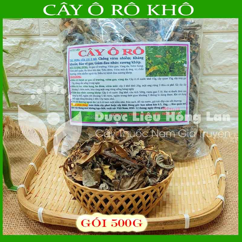 CÂY Ô RÔ khô sạch đóng gói 500g - congtyduoclieuhonglan