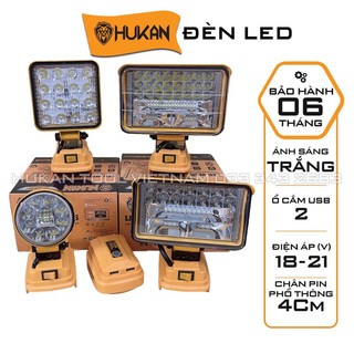 Thân bóng đèn led dùng pin hukan | sử dụng chân pin phổ thông m21