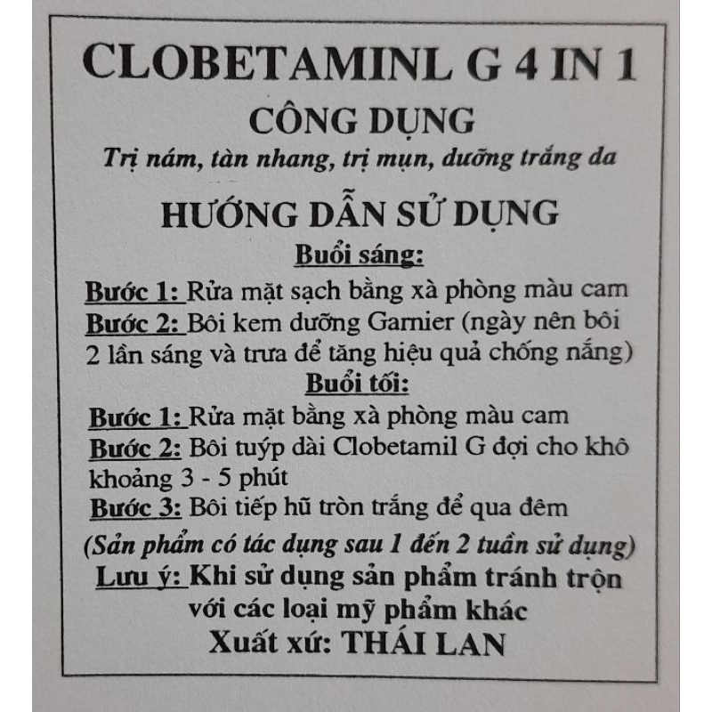 Lẻ gói kem dưỡng Màu Đỏ Garnier Thái Lan