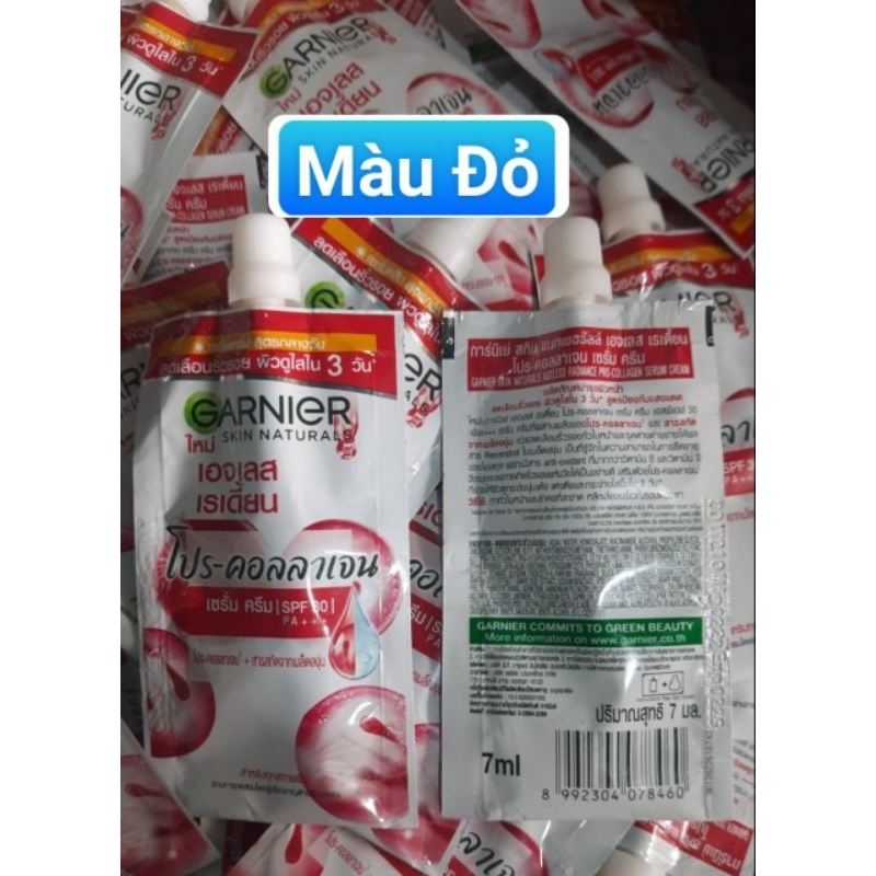 Lẻ gói kem dưỡng Màu Đỏ Garnier Thái Lan